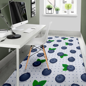 Blueberry Pokka Dot Pattern Area Rug