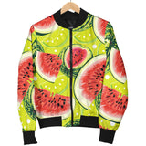 Watermelon Theme Pattern Women Bomber Jacket