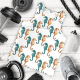 Seahorse Pattern Background Men Tank Top