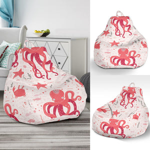 Octopus  Crab Starfish Pattern Bean Bag Cover