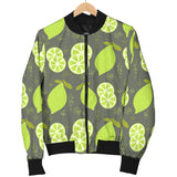 Lime Pattern Theme Men Bomber Jacket