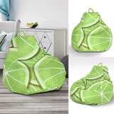 Sliced Lime Pattern Bean Bag Cover