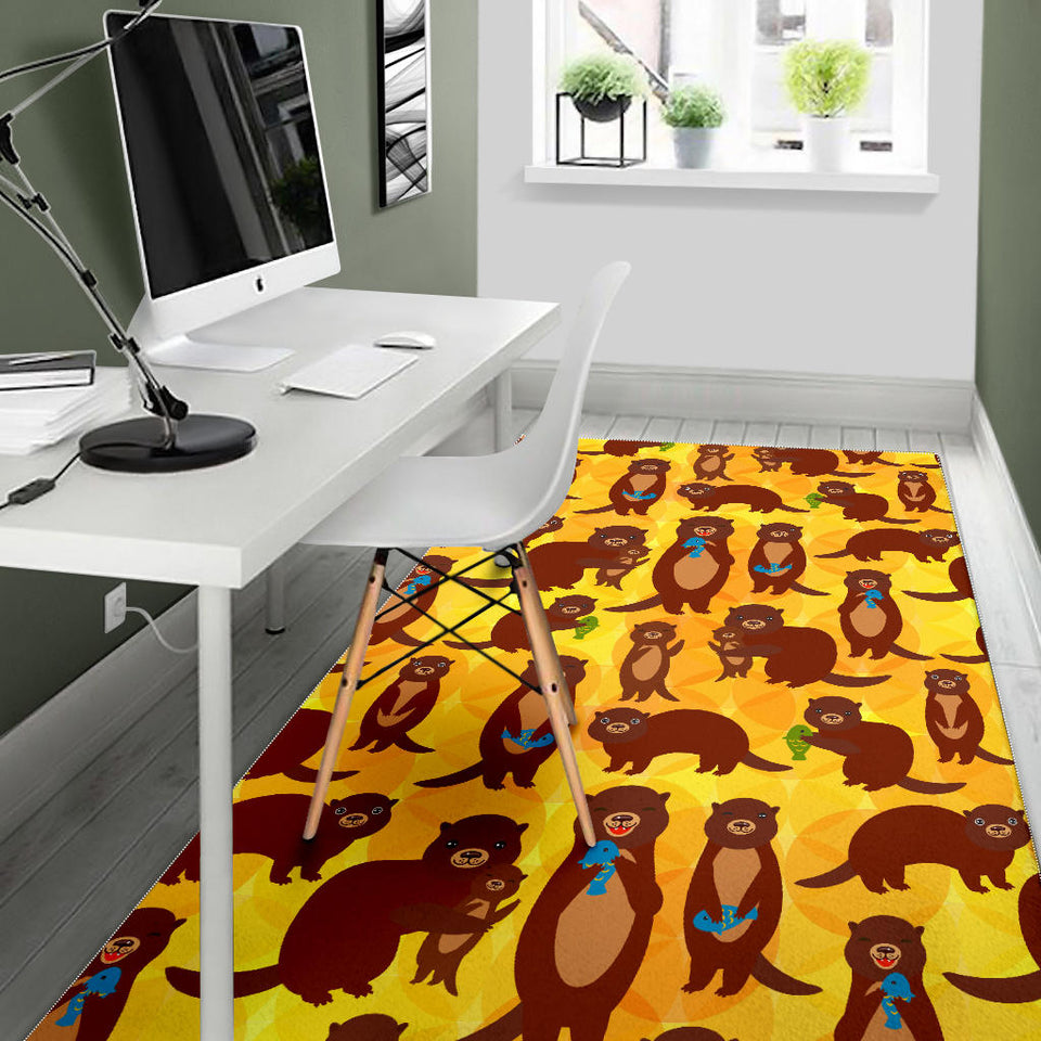 Otter Pattern Area Rug