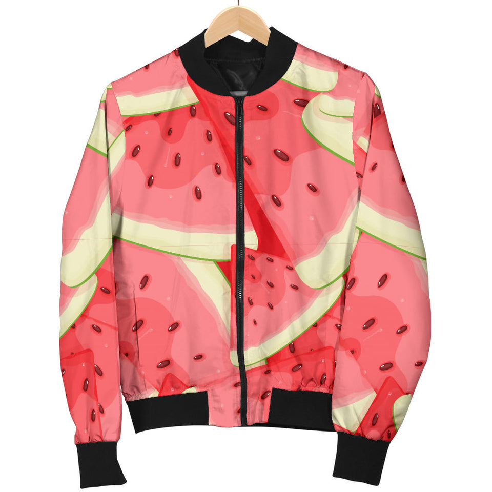 Watermelon Pattern Background Men Bomber Jacket