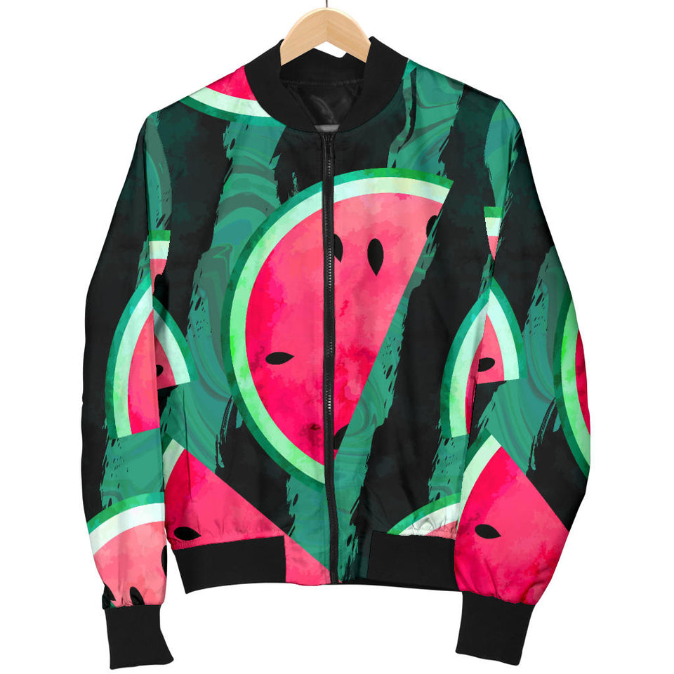 Watermelon Pattern Women Bomber Jacket