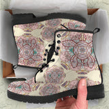 Sea Turtle Tribal Pattern Leather Boots