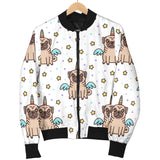 Unicorn Pug Pattern Men Bomber Jacket