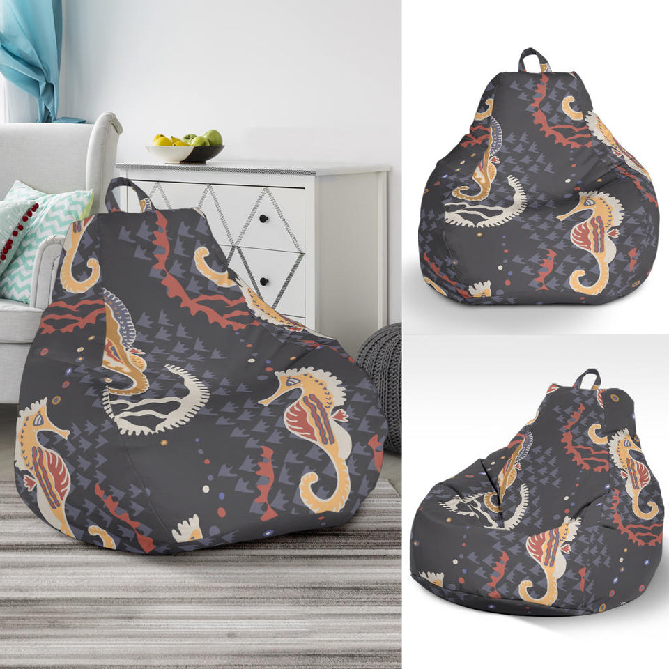 Seahorse Pattern Bean Bag Cover