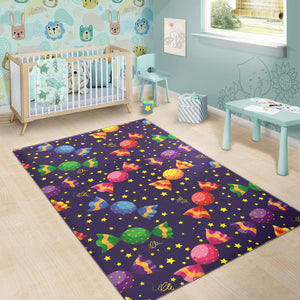 Candy Star Pattern Area Rug