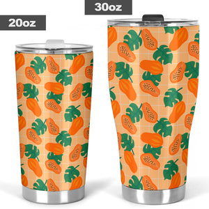 Papaya Leaves Pattern Tumbler