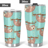 Sloth Mom and baby Pattern Tumbler