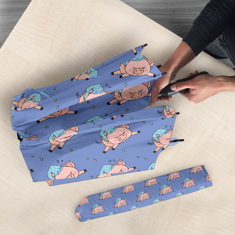 Pig Pattern Print Design 03 Umbrella