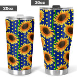 Sunflower Pokka Dot Pattern Tumbler