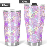 Unicorn Heart Pattern Tumbler