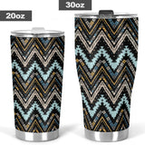 Zigzag Chevron African Afro Dashiki Adinkra Kente Tumbler