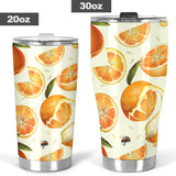 Orange Pattern Tumbler