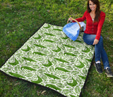 Crocodile Pattern Premium Quilt