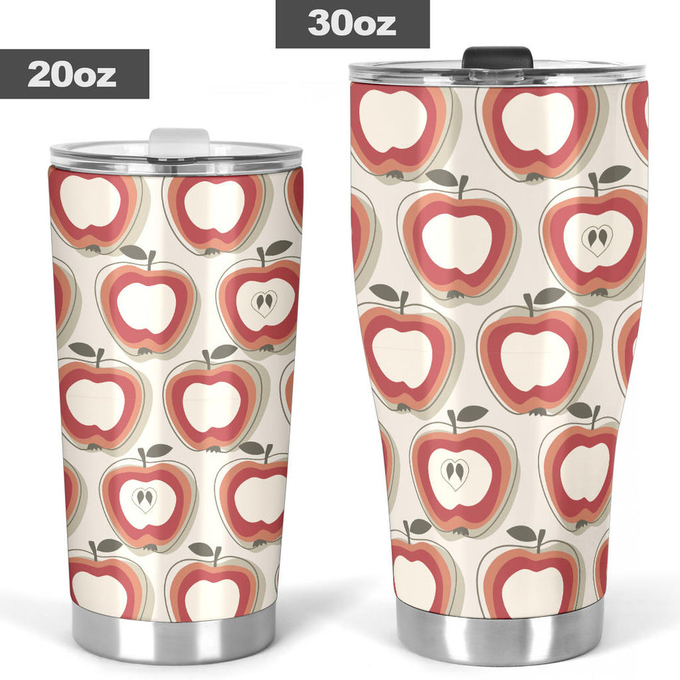 Red Apple Pattern Tumbler