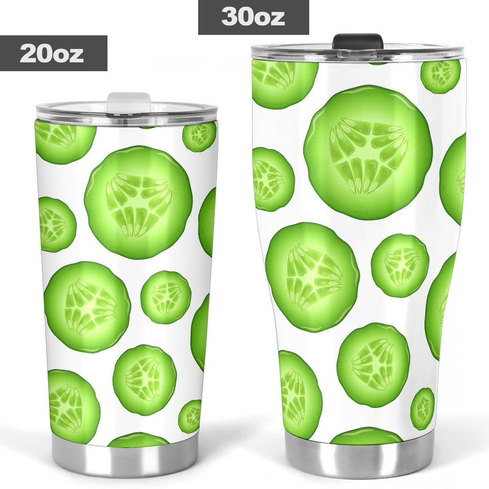 Sliced Cucumber Pattern Tumbler