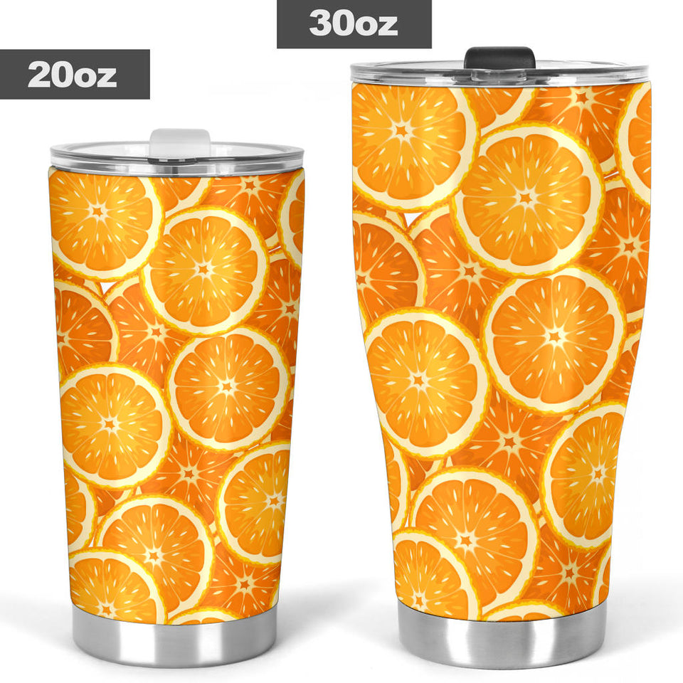 Sliced Orange Pattern Tumbler