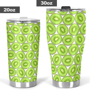 Sliced Kiwi Pattern Background Tumbler