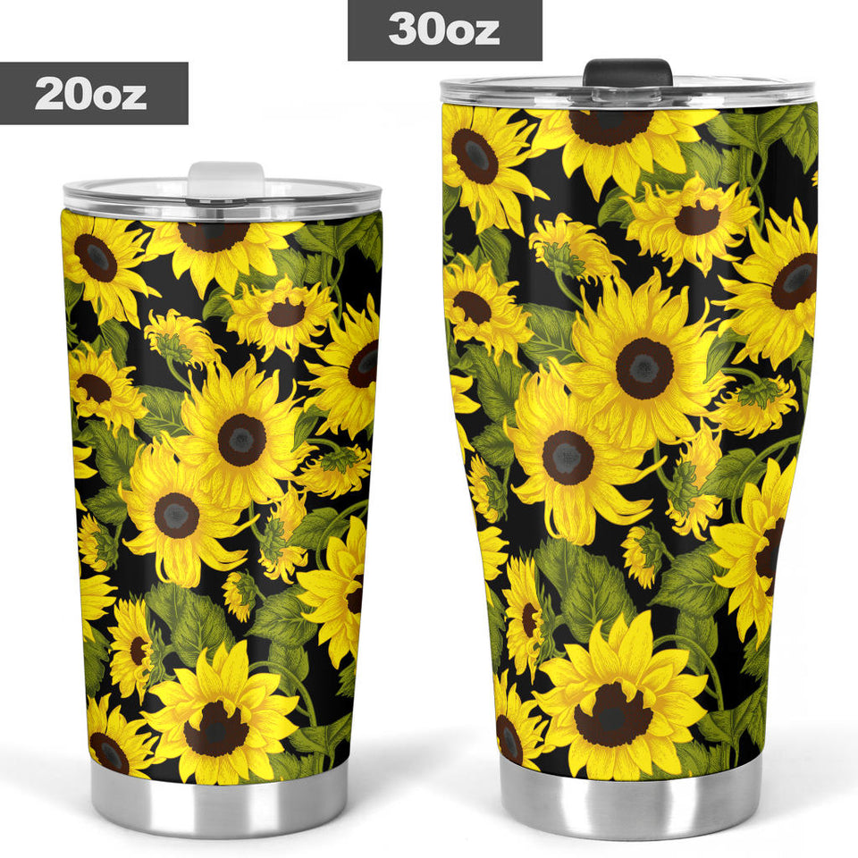 Sunflower Theme Pattern  Tumbler