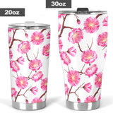 Pink Sakura Pattern Tumbler