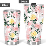 Swan Flower Pattern Tumbler