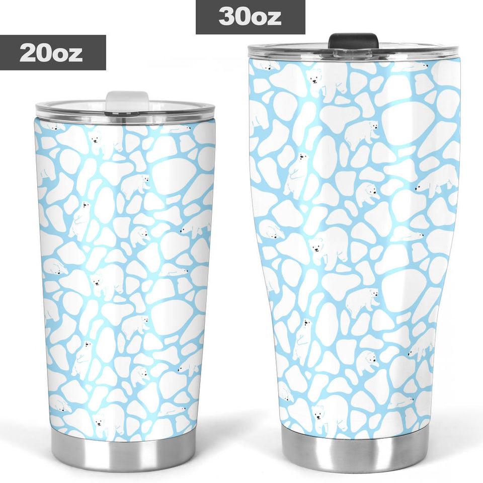 Polar Bear Ice Pattern Tumbler