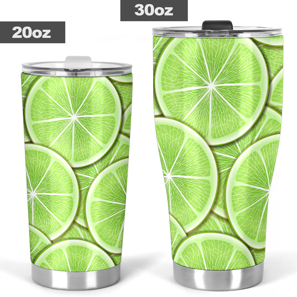 Sliced Lime Pattern Tumbler