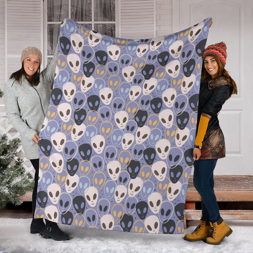 Alien Pattern Print Design 05 Premium Blanket