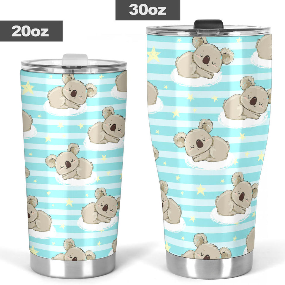 Sleep Koala Pattern Tumbler