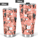 Rhino Tribal Pattern Tumbler