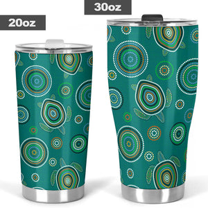 Sea Turtle Aboriginal Pattern Tumbler
