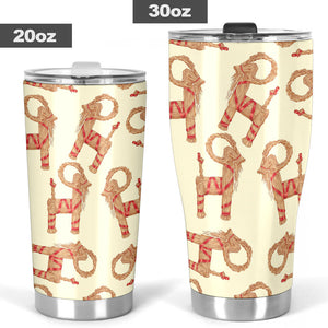 Yule Goat or Christmas goat Pattern Tumbler