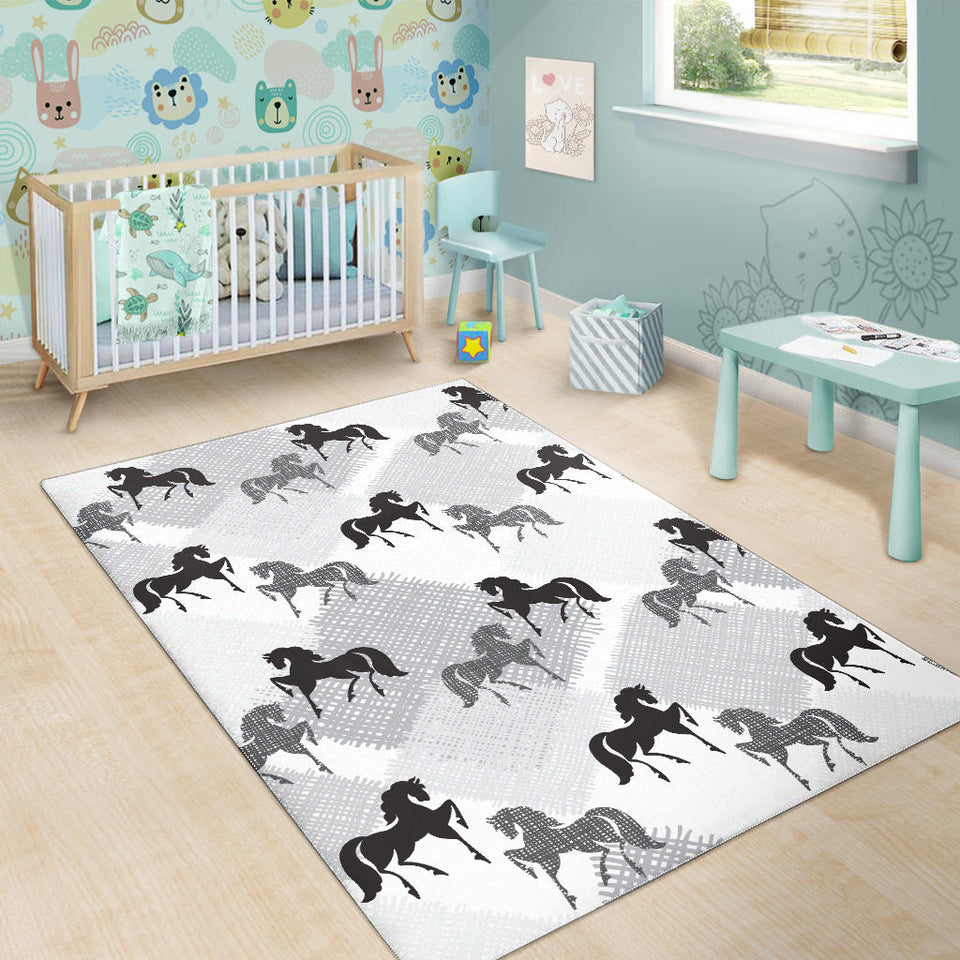 Horse Pattern Area Rug