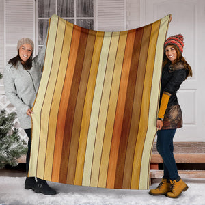 Wood Printed Pattern Print Design 01 Premium Blanket