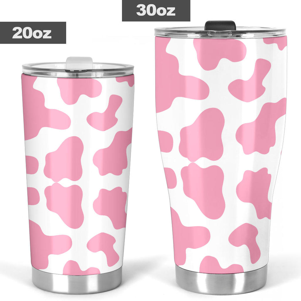 Pink Cow Skin Pattern Tumbler