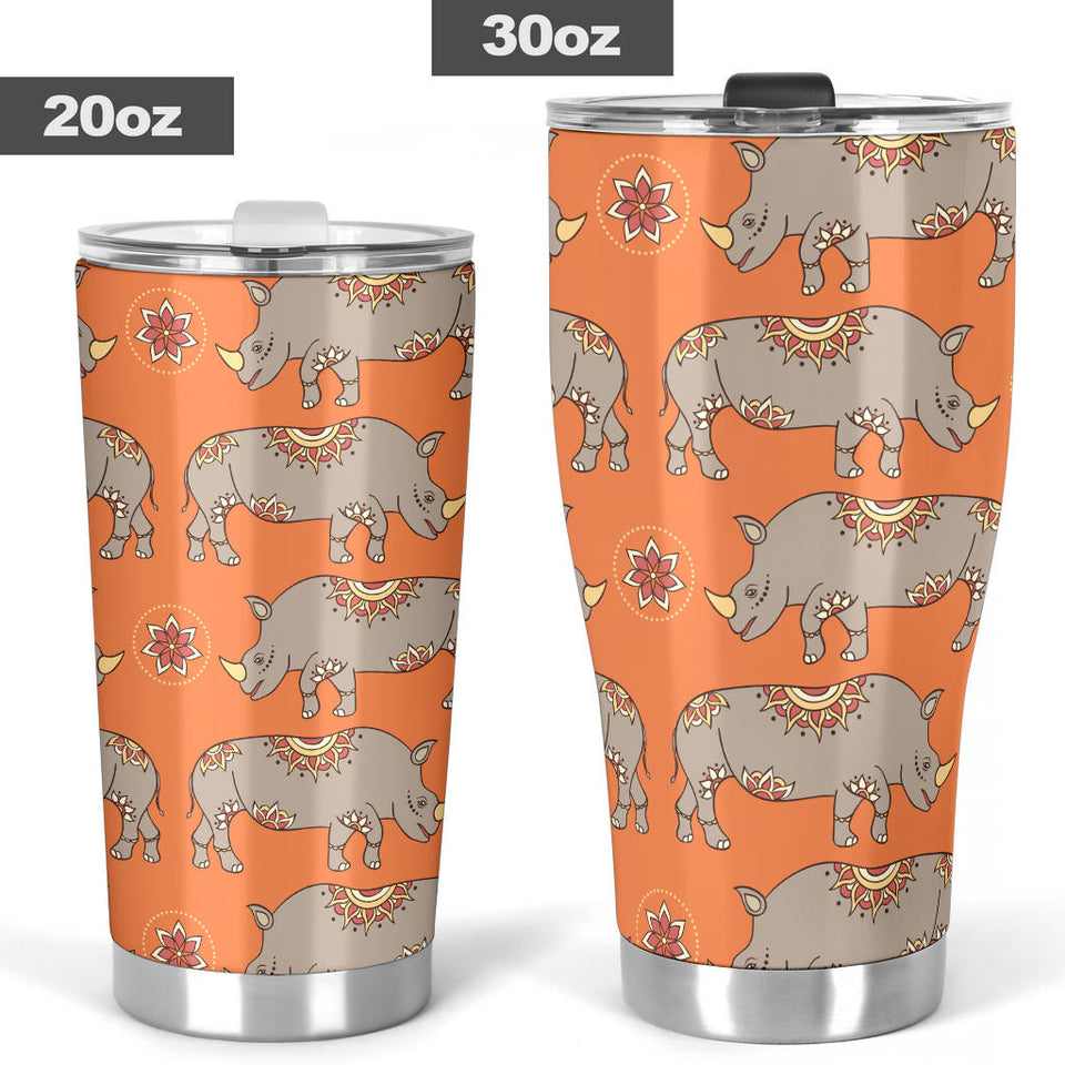 Rhino Pattern Theme Tumbler