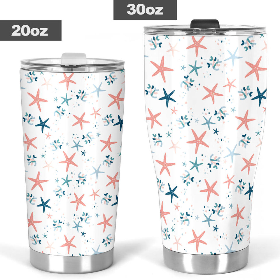 Starfish Pattern Background Tumbler