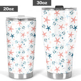 Starfish Pattern Background Tumbler