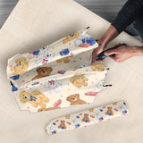 Teddy Bear Pattern Print Design 01 Umbrella