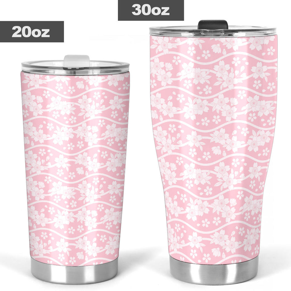 Sakura Pink Pattern Tumbler