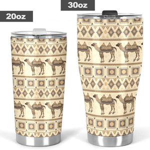 Traditional Camel Pattern Ethnic Motifs Tumbler