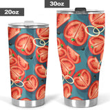 Tomato Pattern Background Tumbler