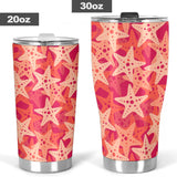 Starfish Red Theme Pattern Tumbler