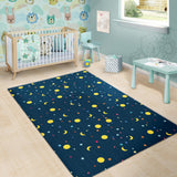 Moon Star Pattern Area Rug