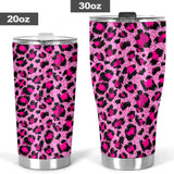 Pink Leopard Skin texture Pattern Tumbler