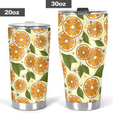 Sliced Orange Leaves  Pattern Tumbler