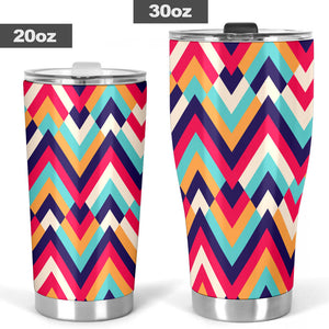 Zigzag Chevron Pattern Background Tumbler